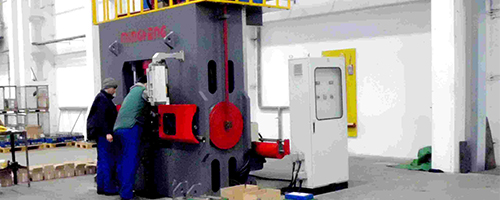 YSLT80A/150A/300B hydraulic tee/bulge cold forming machines installed in Poland