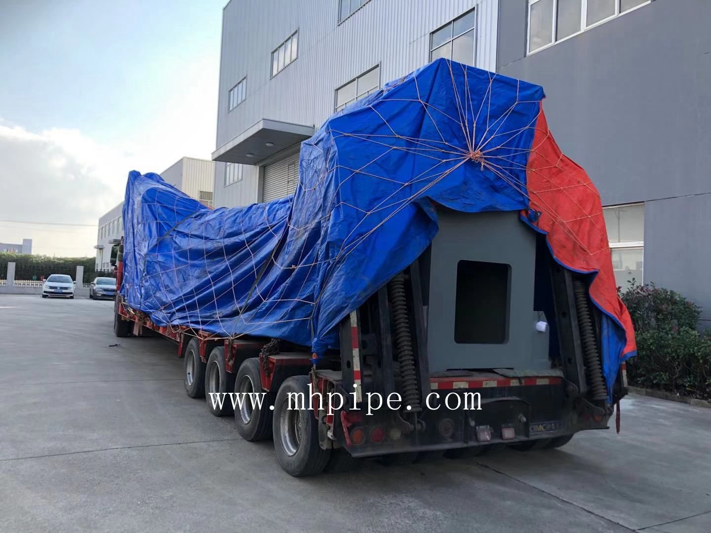 elbow cold forming machine on its way to Russia 